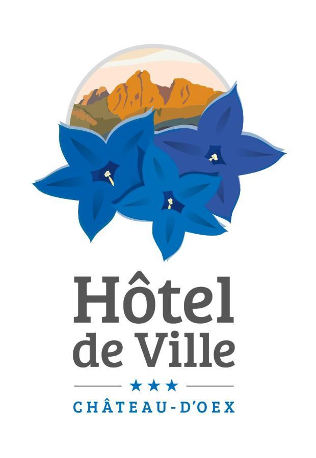 Hotel De Ville Chateau-d'Oex Exteriör bild
